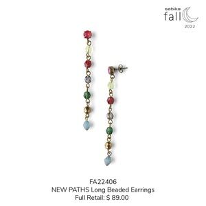 New Paths long beaded earrings